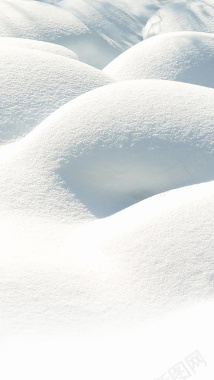 白色雪景白雪皑皑H5背景背景
