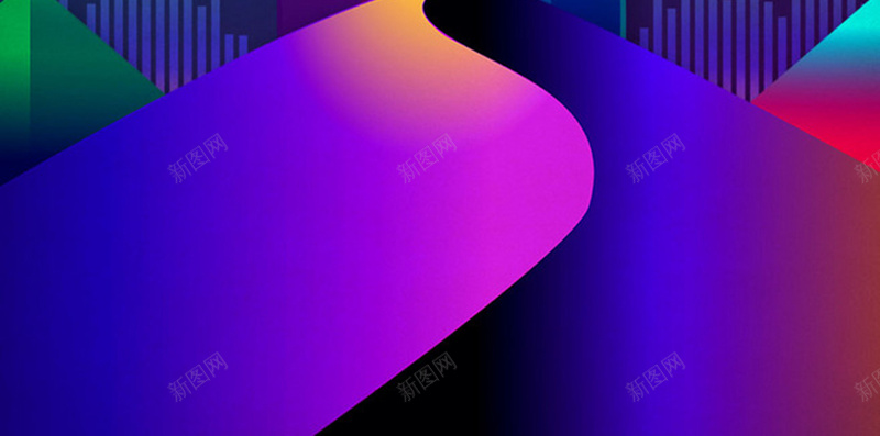 科技彩色渐变H5背景素材jpg设计背景_新图网 https://ixintu.com 卡通人物 卡通山丘 彩色渐变 科技 蓝色 紫色 黄色 绿色 H5背景