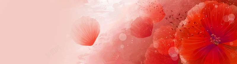 高清炫彩花卉banner背景jpg设计背景_新图网 https://ixintu.com 植物 素材 色彩 风景 鲜花 海报banner 浪漫 梦幻