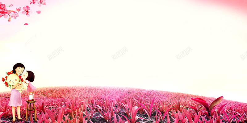 母亲节创意温馨海报背景图jpg设计背景_新图网 https://ixintu.com 妈妈的爱 感恩 母爱 祝福 鲜花 歌颂 赞美 温馨 亲情 母亲节礼物 母亲节背景 手绘 温暖