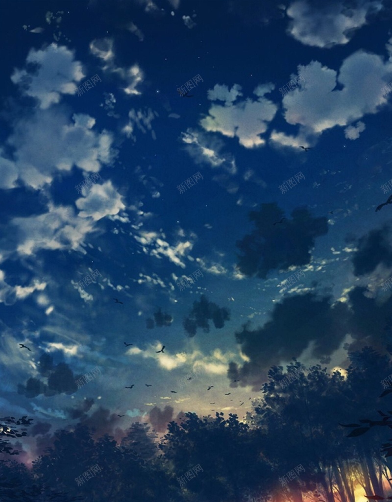 夕阳下森林H5背景jpg高清背景_新图网 https://ixintu.com 夕阳 森林 天空 风景 彩色 H5背景 H5 h5 摄影