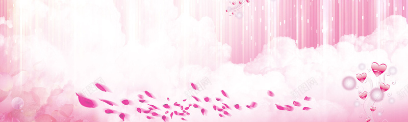 梦幻甜美鲜花女装海报背景jpg设计背景_新图网 https://ixintu.com 海报banner