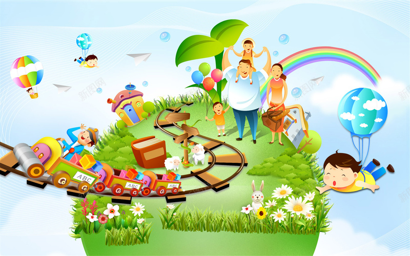 六一儿童节卡通游乐园背景jpg设计背景_新图网 https://ixintu.com 儿童节 游乐园 六一 卡通 童趣 手绘