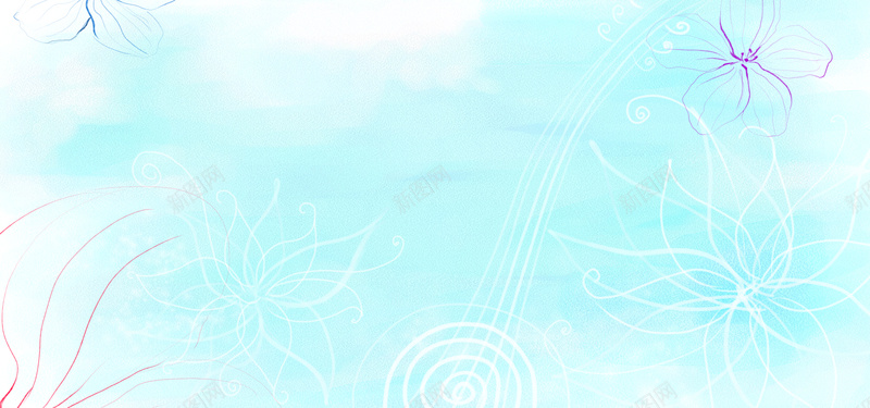 花纹背景psd设计背景_新图网 https://ixintu.com 海报banner 植物点缀 简单背景 花纹背景 浅色系 浅绿浅蓝白色为主 文艺 小清新 简约