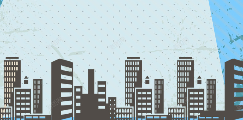 简约扁平化城市H5背景psd设计背景_新图网 https://ixintu.com 扁平化 城市 灯光 简约 线条 H5 扁平 渐变 几何