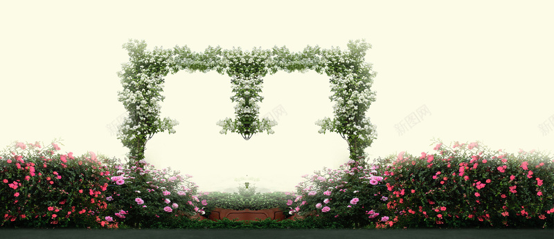 婚纱照外景花环背景bannerpsd设计背景_新图网 https://ixintu.com anner 婚纱照 外景 背景 花环 banner 海报banner 文艺 小清新 简约