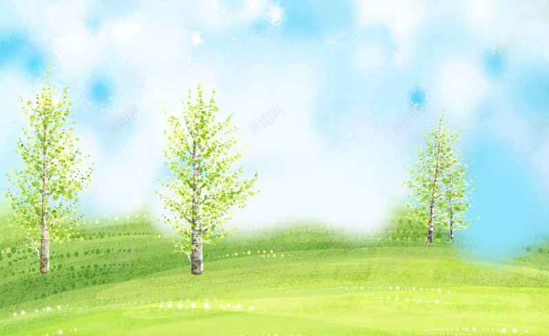 手绘蓝天白云春天海报背景模板psd设计背景_新图网 https://ixintu.com 海报背景模板 手绘 春天 白云 蓝天 踏青 海报背景 海报模板 背景模板 白云蓝天