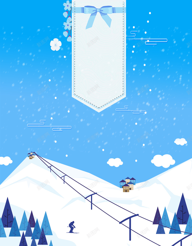 冬季滑雪文艺卡通蓝色bannerpsd设计背景_新图网 https://ixintu.com 节气 雪花 雪 雪景 冬季 冬至 冬天 寒冬 大寒 小寒 大雪 小雪 冬季暖歌 冬日暖歌 暖冬 设计