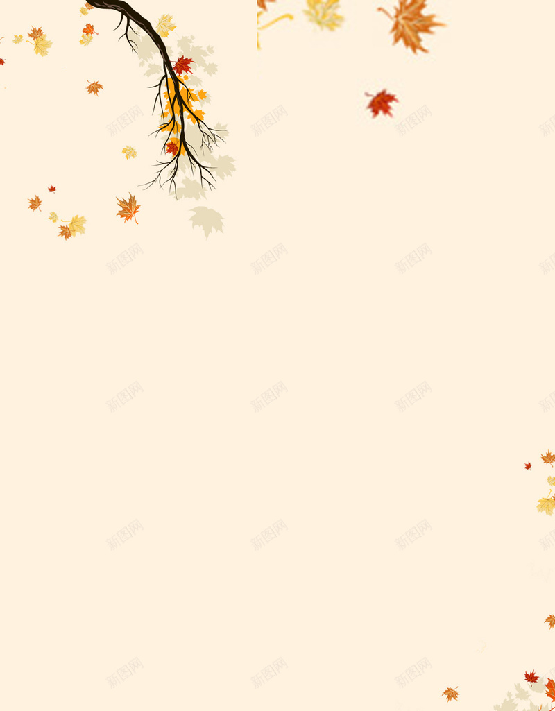 枫叶H5背景jpg设计背景_新图网 https://ixintu.com 女装 彩色 文艺 枫叶 秋天 H5背景 白色 H5 h5 小清新 简约