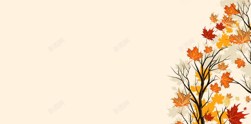 枫叶H5背景jpg设计背景_新图网 https://ixintu.com 女装 彩色 文艺 枫叶 秋天 H5背景 白色 H5 h5 小清新 简约