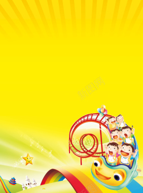 六一儿童节梦幻海报背景素材背景
