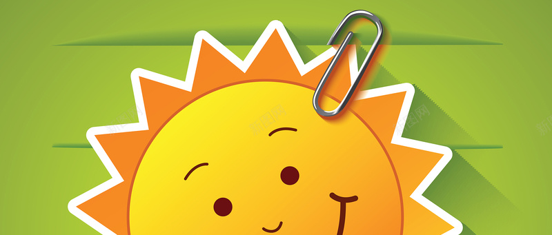 太阳背景jpg设计背景_新图网 https://ixintu.com 太阳 可爱 卡通 微笑 回形针 淘宝 博客 广告 banner 绿色 黑色 海报banner 童趣 手绘