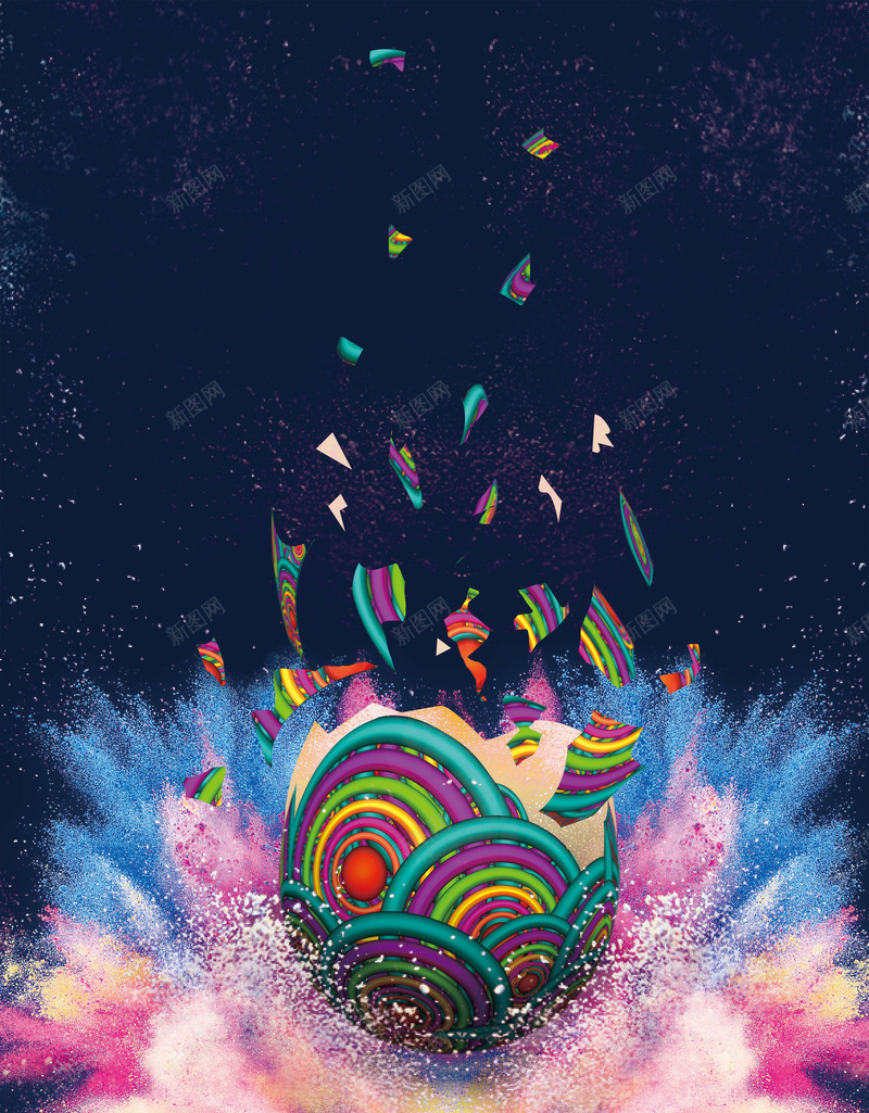 创意梦幻彩蛋广告复活节创意背景素材psd设计背景_新图网 https://ixintu.com 复活节 创意 广告 彩蛋 梦幻 背景 素材