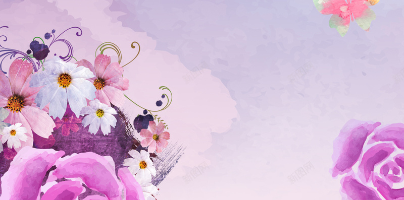 温馨花朵瘦身季背景psd设计背景_新图网 https://ixintu.com 温馨 花朵 美容 瘦身 瘦身减肥背景 H5背景 瘦身季psd分层素材 愉快 文艺 小清新 简约