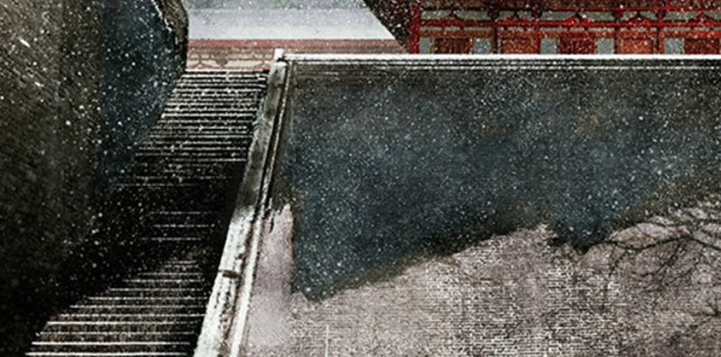 中国风古风房屋H5背景jpg设计背景_新图网 https://ixintu.com 中国风 古风 鸟 建筑 房屋 冬天 雪 唯美 浪漫 H5背景