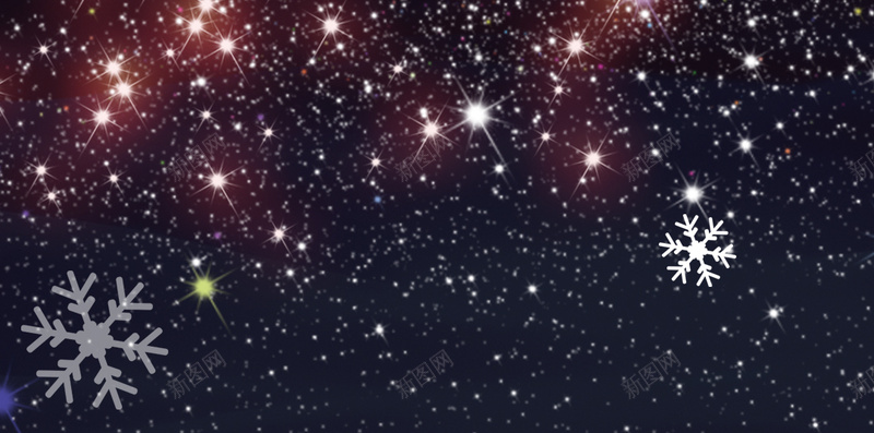 炫酷夜晚星星背景psd设计背景_新图网 https://ixintu.com 冬天 夜晚 星星 炫酷 雪花 H5 h5 大气