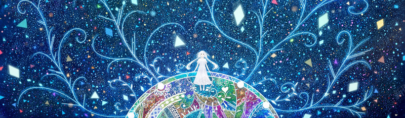 蓝色艺术梦幻背景jpg设计背景_新图网 https://ixintu.com 蓝色 艺术 质感 粒子 亮斑 唯美 萝莉 海报banner 卡通 童趣 手绘