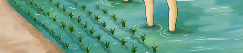 谷雨节气海报海报psd设计背景_新图网 https://ixintu.com 节日海报 农田 节气海报 二十四节气海报 谷雨海报 插秧 农民插画