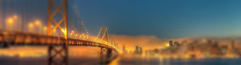 大桥虚化banner背景jpg设计背景_新图网 https://ixintu.com 虚化 模糊 毛玻璃效果 城市 海报banner 其他