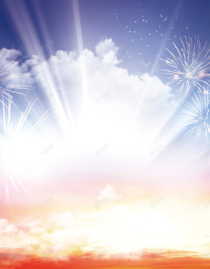 节日烟花H5背景jpg设计背景_新图网 https://ixintu.com 喜庆 天空 烟花 节日 蓝色 H5背景 红色 H5 h5 浪漫 梦幻