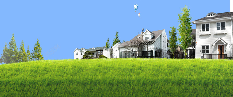 草坪别墅清新背景psd设计背景_新图网 https://ixintu.com 海报banner 别墅 清新 绿色 草坪 文艺 小清新 简约