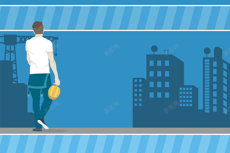 卡通手绘五一国际劳动节工人海报背景素材eps设计背景_新图网 https://ixintu.com 劳动节 卡通 国际 工人 手绘 五一 海报 背景 素材