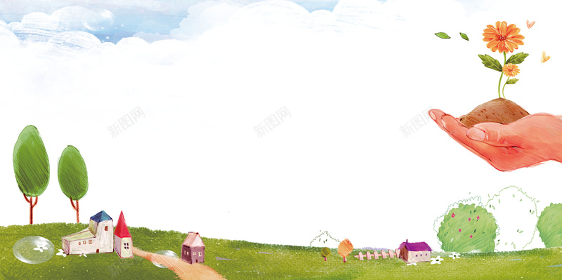 文明活动海报背景素材psd设计背景_新图网 https://ixintu.com 插画 文明文明建设 树木 校园文化宣传 校园文化海报 校园海报 海报设计 生态文明建设 花朵