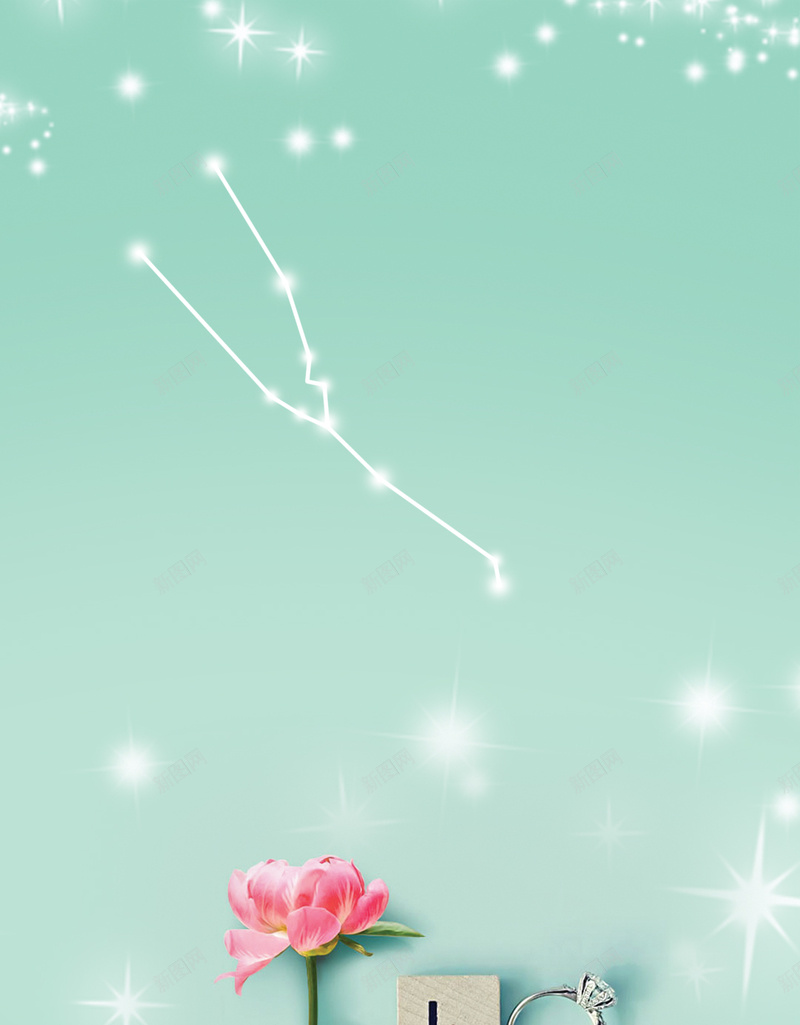 星座绿色温馨家居H5背景psd设计背景_新图网 https://ixintu.com 星座 绿色 温馨 家居 绿底 红色 花朵 十二星座 手链背景 饰品背景