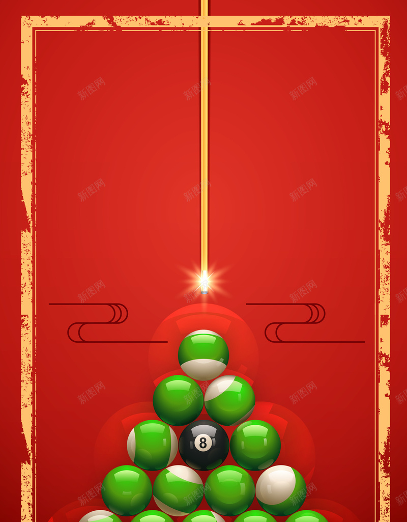 红色简约创意台球会所海报背景素材psd设计背景_新图网 https://ixintu.com 红色简约背景 台球比赛 盛大开业 台球厅 娱乐城 桌球公开赛 中式台球 台球宣传 广告设计 海报背景 激情
