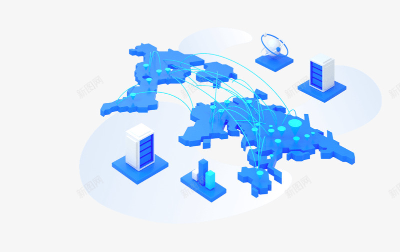 Tencent Cloud矢量立体插画25Dpng免抠素材_新图网 https://ixintu.com 矢量 立体 插画