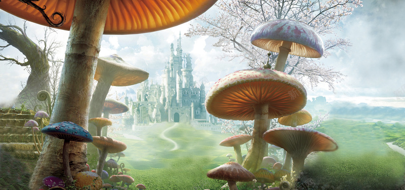 卡通梦幻城堡背景jpg设计背景_新图网 https://ixintu.com 卡通背景 城堡 淘宝海报 淘宝店铺海报 天猫海报下载 女装淘宝促销海报 海报banner 卡通 童趣 手绘