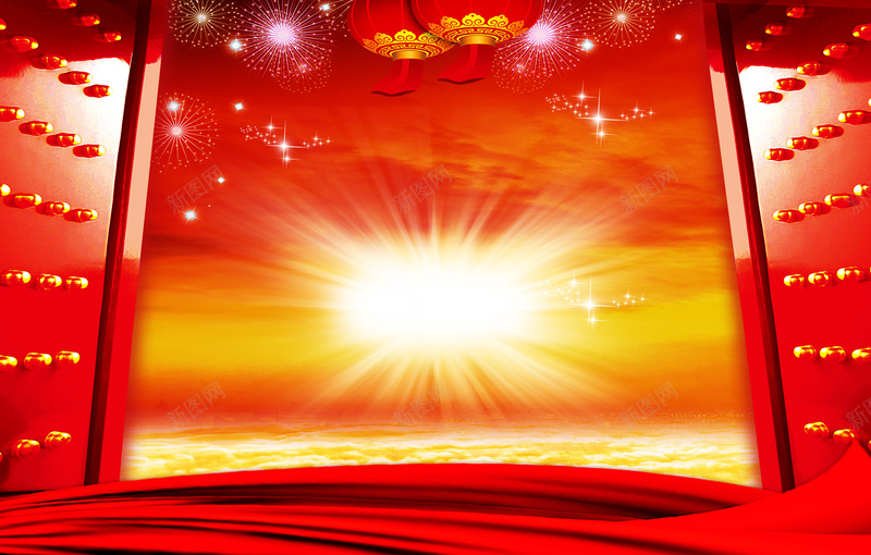 节日海报背景jpg设计背景_新图网 https://ixintu.com 喜庆背景 传统文化 节日背景 开门红 海报背景 中国风
