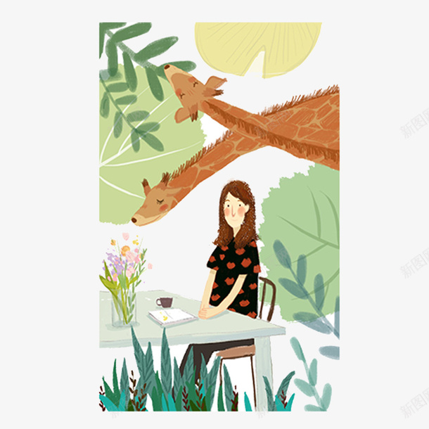 人物动物手绘森林png设计素材png免抠素材_新图网 https://ixintu.com 手绘卡通 卡通 森林 树木 水墨水彩 水彩 森系 无背景 透明 森林小动物 小清新 手绘植物 手绘动物 无