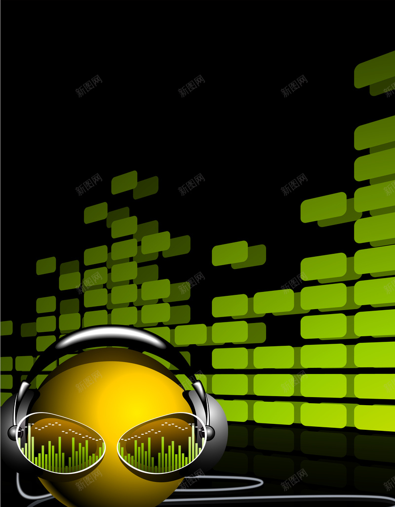 音乐狂欢主题海报背景eps设计背景_新图网 https://ixintu.com 音乐 音乐节 音响 耳机 耳麦 电子乐 几何 素材 背景