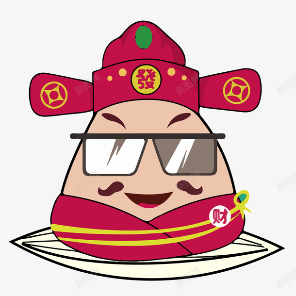 端午粽子素材ai免抠素材_新图网 https://ixintu.com 粽子 端午节 财神 端午 节日
