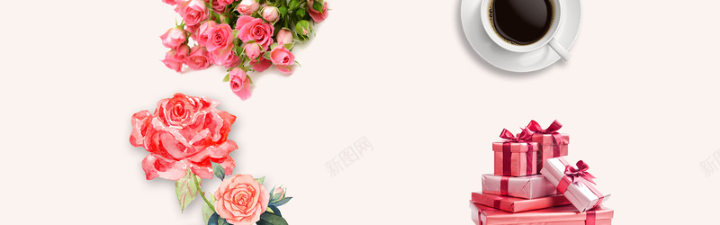 浪漫简约白色banner海报背景psd设计背景_新图网 https://ixintu.com 浪漫 白色 简约 背景 花卉 banner 海报 咖啡 礼物盒 梦幻