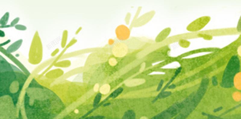 手绘唯美植物H5背景jpg设计背景_新图网 https://ixintu.com 唯美 植物 绿色 护眼 简约 H5背景 小清新