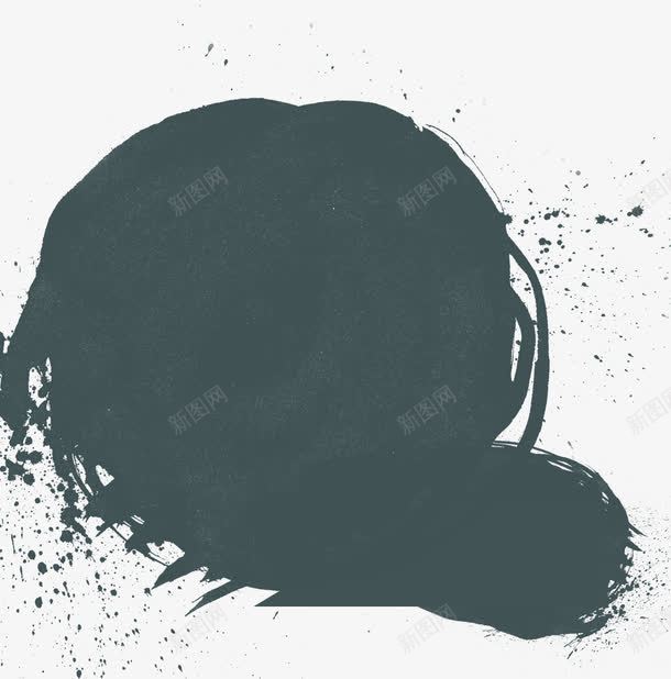 创意扁平水墨飞溅效果png免抠素材_新图网 https://ixintu.com 创意 扁平 水墨 飞溅 效果