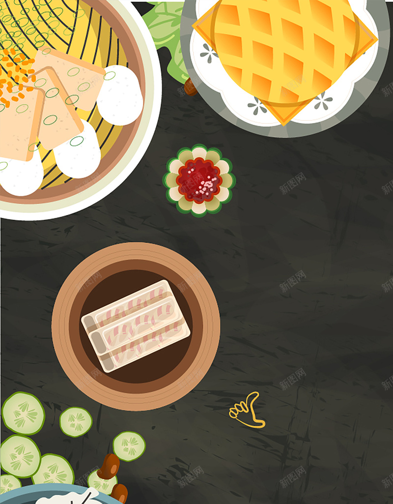 美食背景jpg设计背景_新图网 https://ixintu.com 手机背景 几何 扁平 渐变 美食 APP背景 H5背景 H5 h5