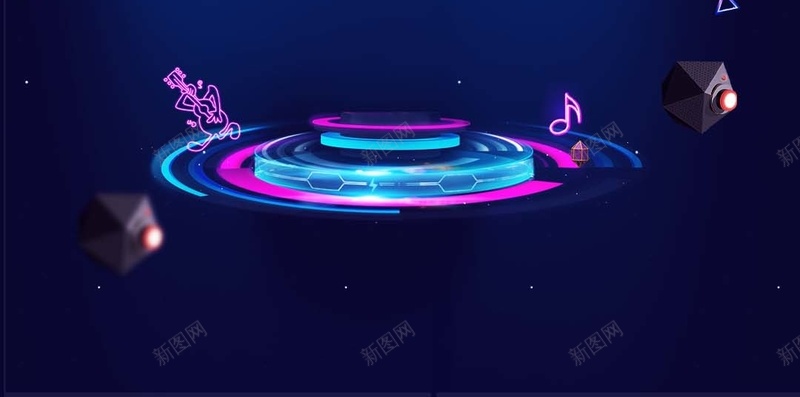 蓝色渐变商业科幻PSD分层H5背景素材psd设计背景_新图网 https://ixintu.com 几何 商业 渐变 蓝色 超市 活动 折扣 科幻PSD分层H5背景素材