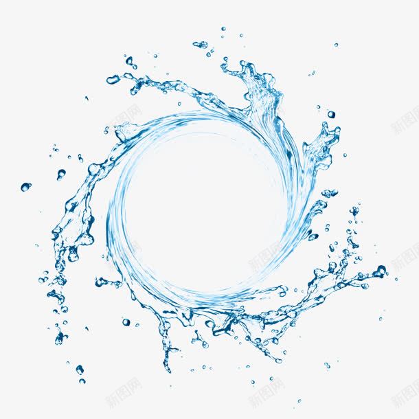 水水效果圆形png免抠素材_新图网 https://ixintu.com 水 水效果 圆形