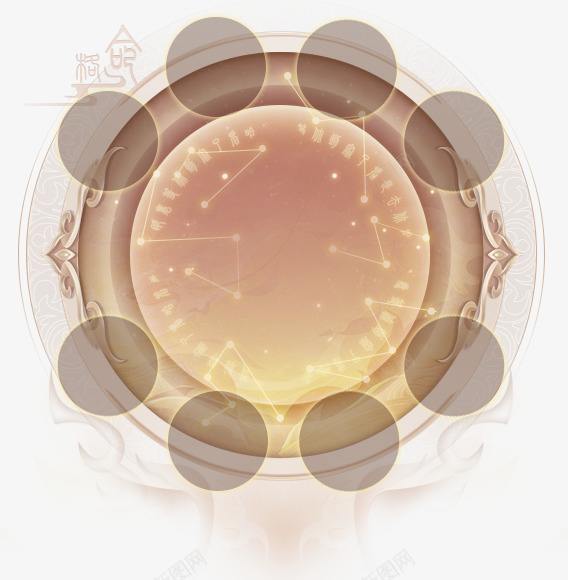 中国风游戏ui盘七星元素pngpng免抠素材_新图网 https://ixintu.com 中国风 游戏ui 盘 七星 元素 png