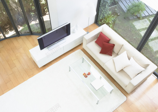 家居客厅现代简约沙发地毯背景素材背景