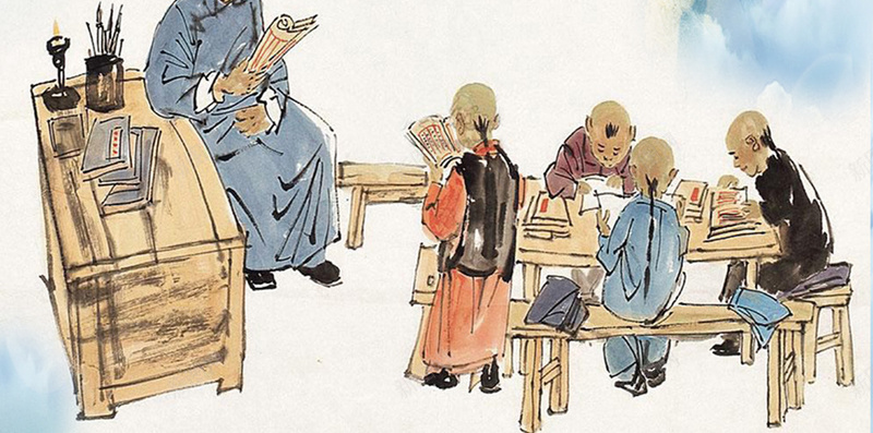 中国风复古感恩教师节H5背景素材psd设计背景_新图网 https://ixintu.com 复古纹理 中国风 小清新 复古 山水 老师 老夫 古代老师 H5背景素材 感恩老师节 教师风采 校园