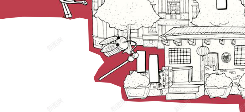 创意手绘成都海报背景jpg设计背景_新图网 https://ixintu.com 展板 广告 成都 旅游 素材 海报 景点 白底 文艺 手绘 童趣 开心