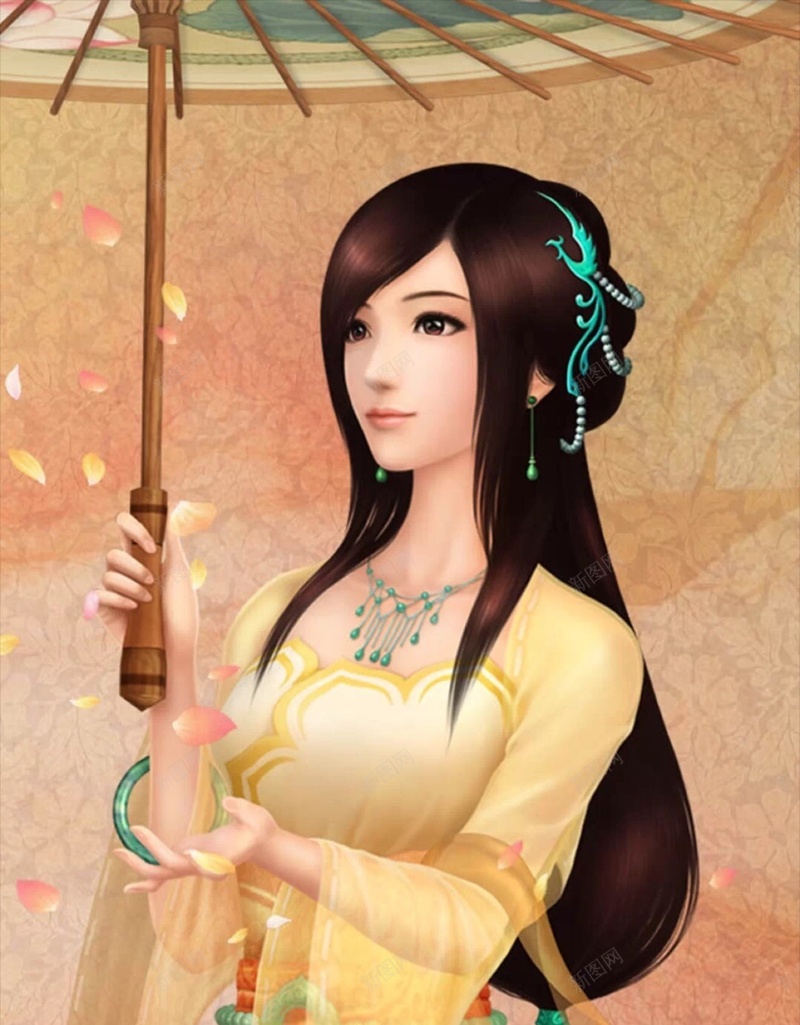 唯美文艺动漫油纸伞美女H5背景jpg设计背景_新图网 https://ixintu.com 复古 美女 游戏 彩色 动漫 文艺 唯美 H5 h5 小清新 简约