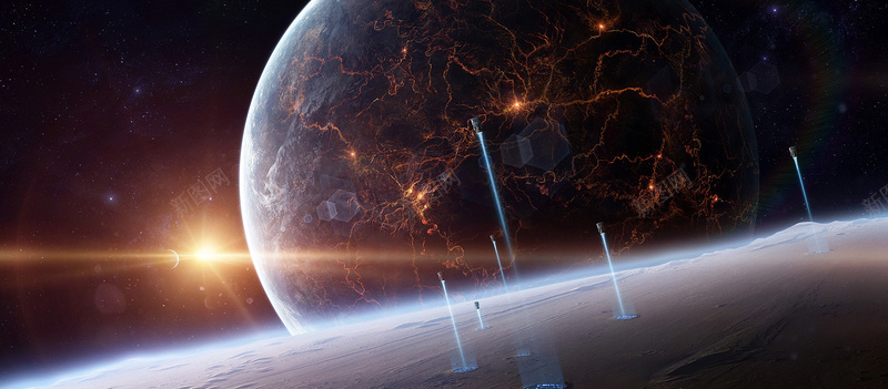 科技星空背景jpg设计背景_新图网 https://ixintu.com 科技 眩光 外星 海报banner 科技感 UFO 科技风 高科技 卡通 童趣 手绘