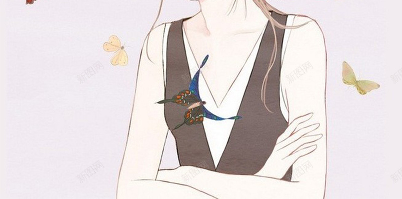 文艺简约森系女孩H5图jpg设计背景_新图网 https://ixintu.com 唯美 复古 女孩 文艺 森系 森系女 浪漫 简约 简约森系女孩H5素材 蝴蝶