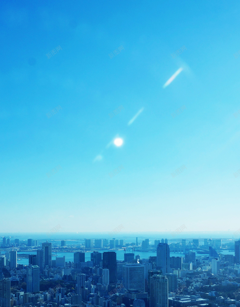 唯美摄影高清H5背景jpg设计背景_新图网 https://ixintu.com 建筑群 天空 渐变 蓝色 光点 H5 h5 摄影 风景