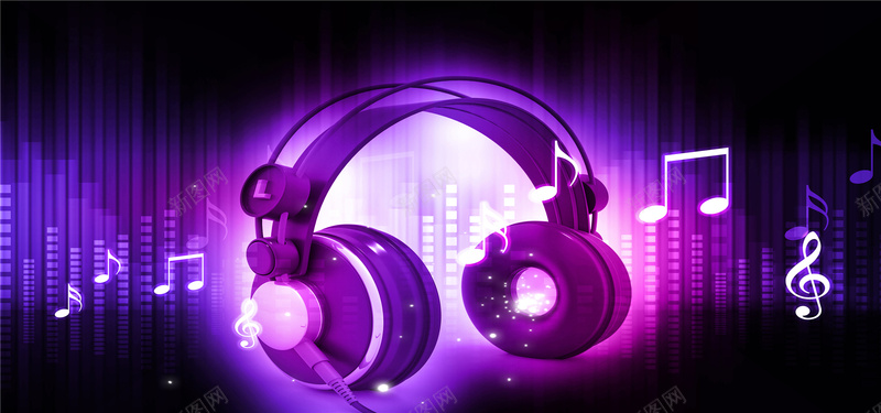 炫彩音乐科技背景jpg设计背景_新图网 https://ixintu.com 耳机 音乐符 音乐主题 通讯网络 现代科技 商务互联网 企业文化背景 海报banner 科技 科技感 科技风 高科技 科幻 商务